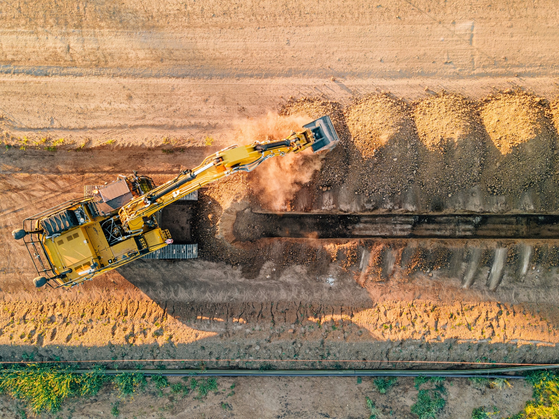 Utility Trenching in Grande Prairie